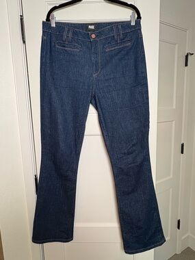 PAIGE High Rise Manhattan Bootcut Jeans (30)